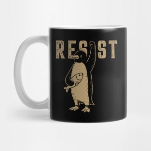Resist-Penguin Mug